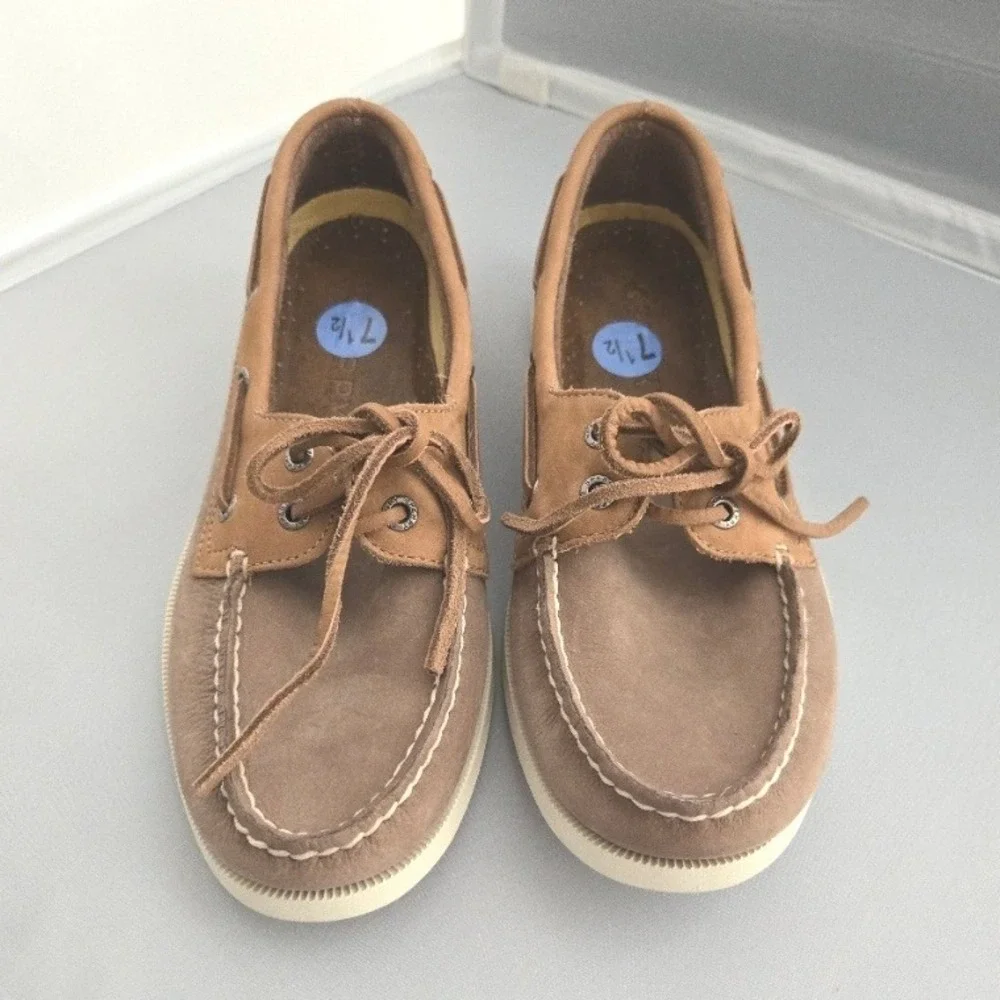 Sperry‎ Men's Billfish Plushwave Boat Shoes - Brown Leather - Size 7.5M